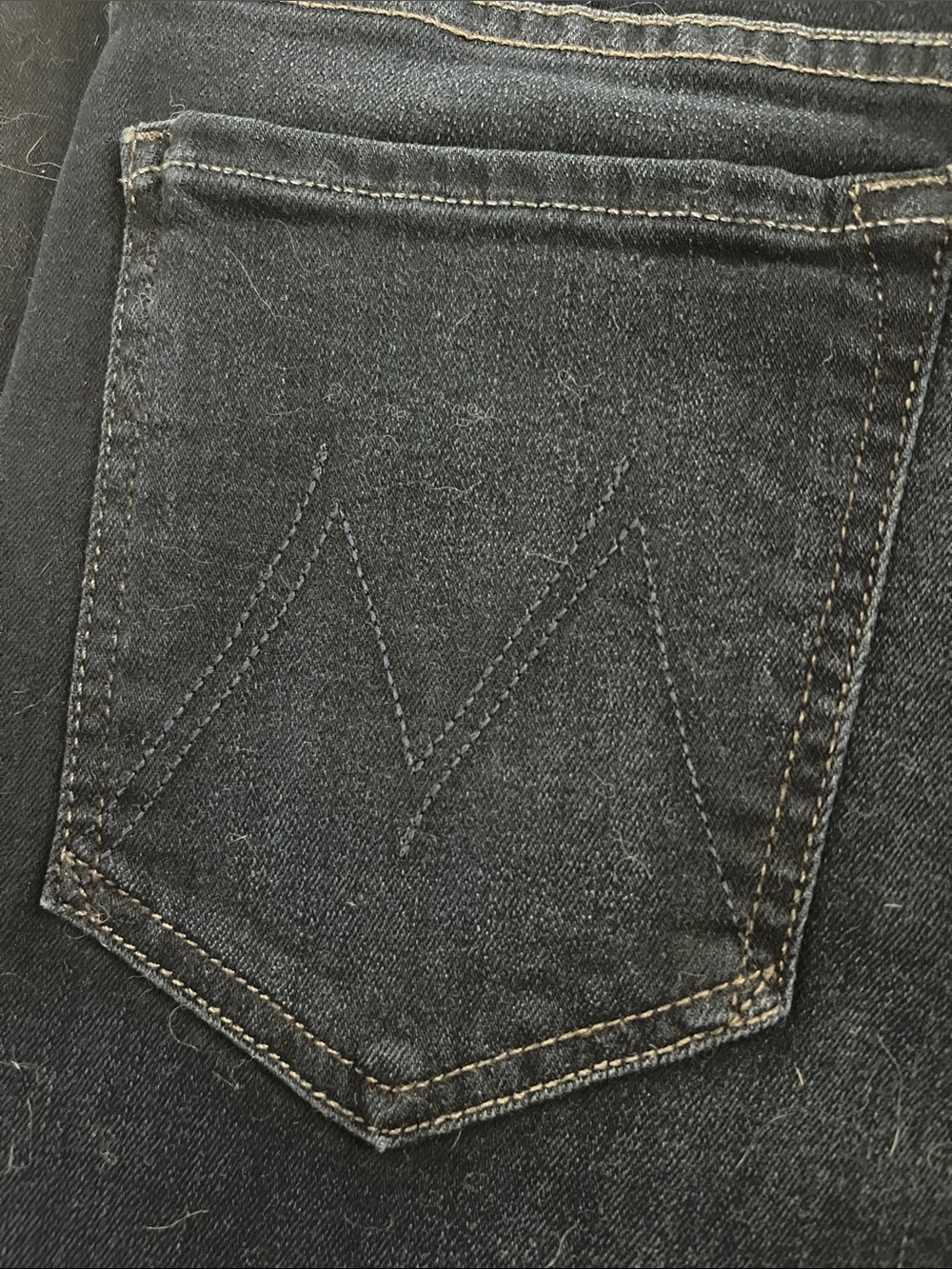MOTHER High Waisted Looker Dark Blue Jeans - Picture 5 of 7
